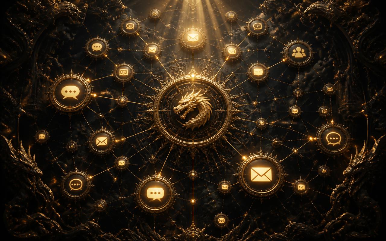 Digital Marketing — cinematic illustration by Draconic Realms Creations