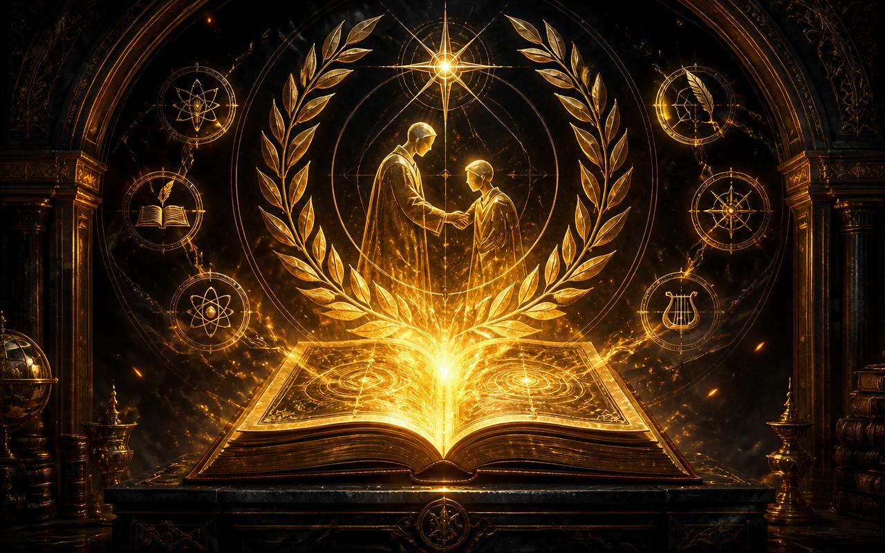 Academy / Learning Path Development — cinematic illustration by Draconic Realms Creations