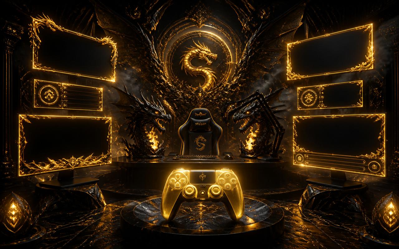 Gaming & Streaming Support — cinematic illustration by Draconic Realms Creations